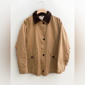 Tan Jacket with Brown Collar